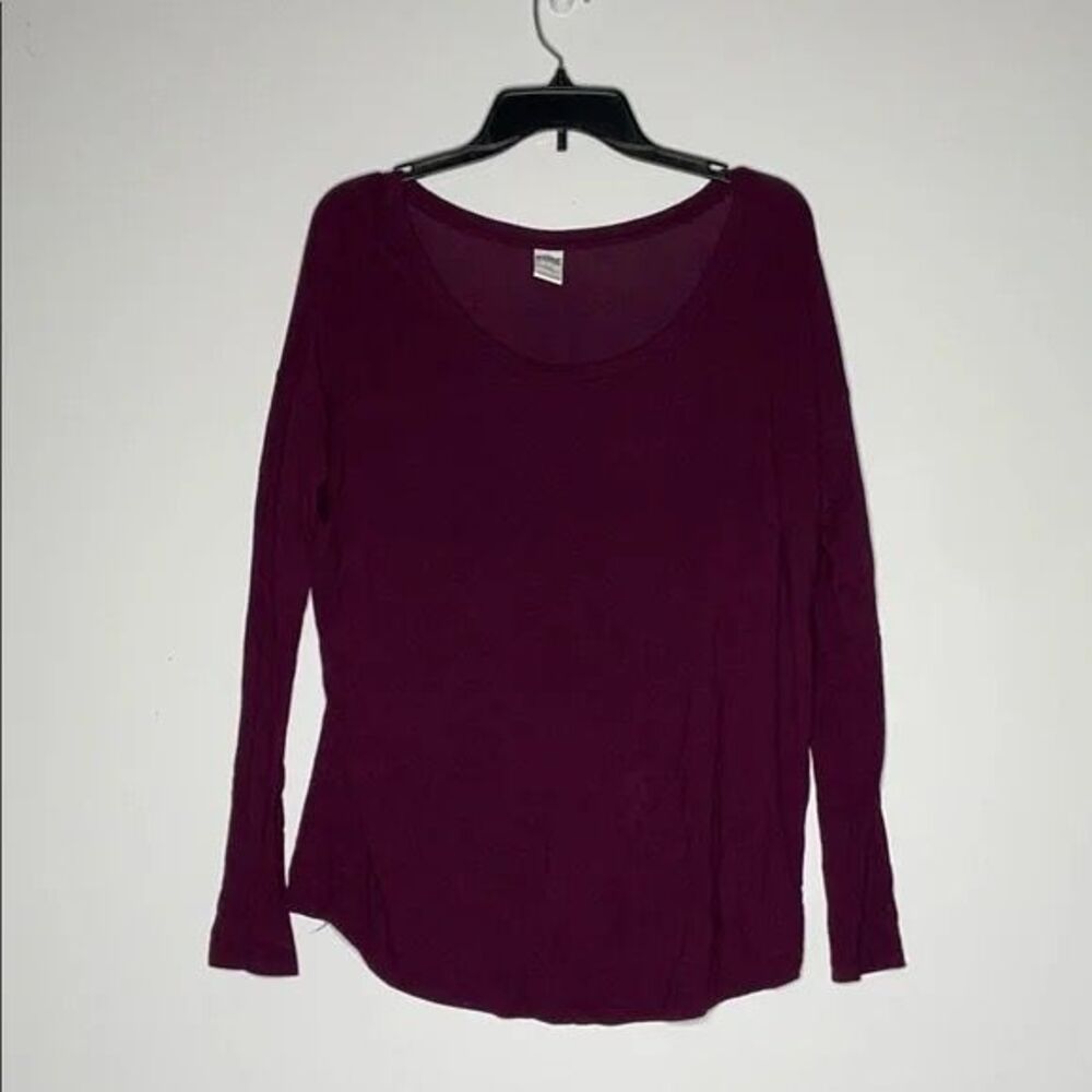 Pink by VS Sleepshirt Maroon Size Small
